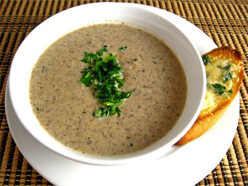 What is a basic mushroom soup recipe?